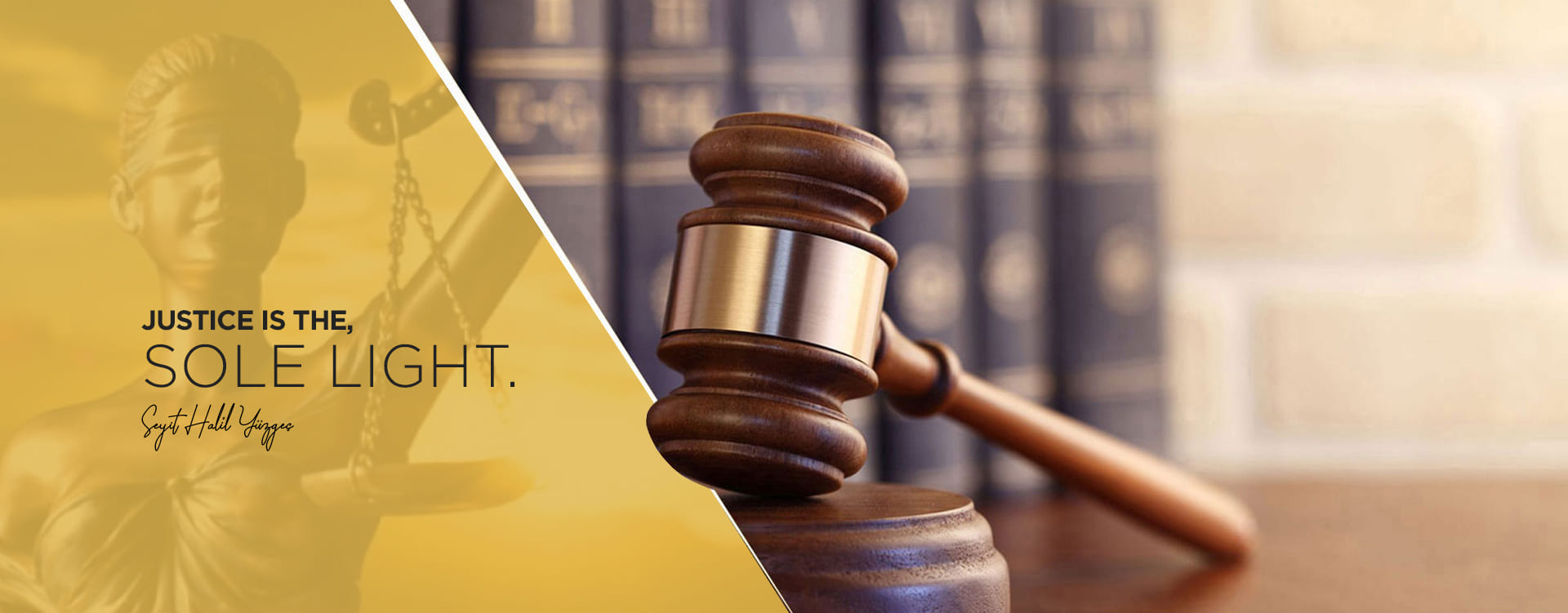 JUSTICE IS THE SOLE LIGHT.